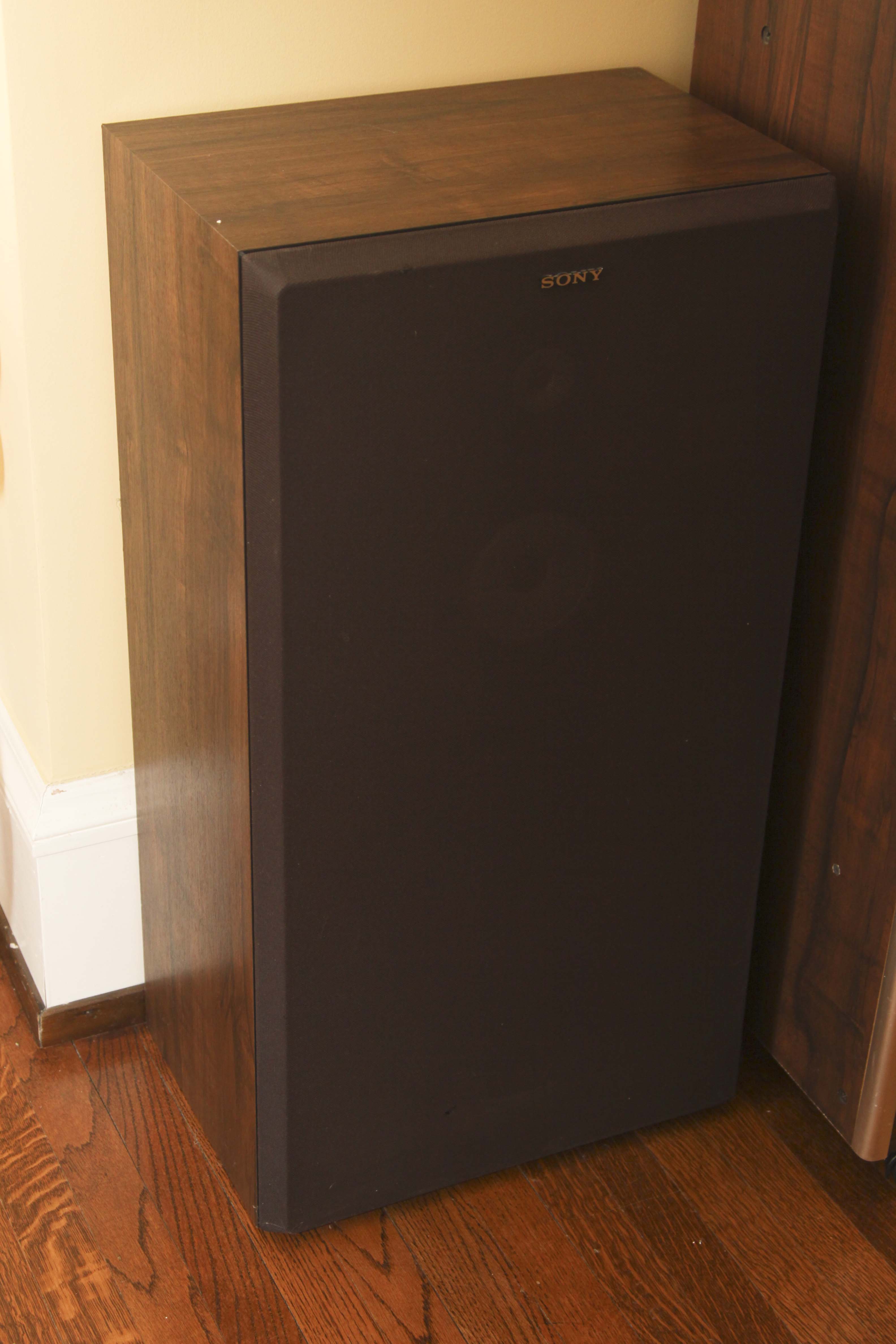 Vintage Sony Audio System and Pair of Floor Speakers