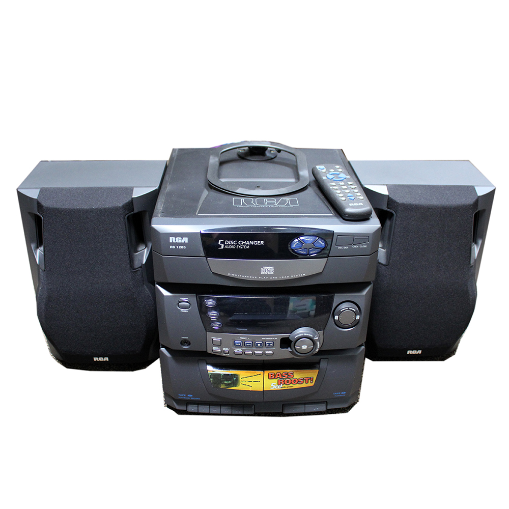 RCA Conical Turntable 5 Disc Player with Speakers