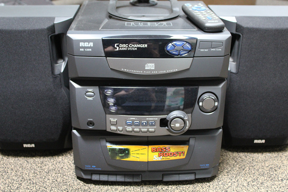 RCA Conical Turntable 5 Disc Player with Speakers