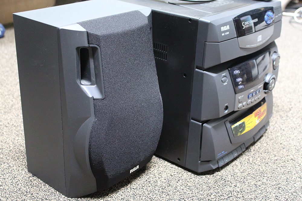 RCA Conical Turntable 5 Disc Player with Speakers