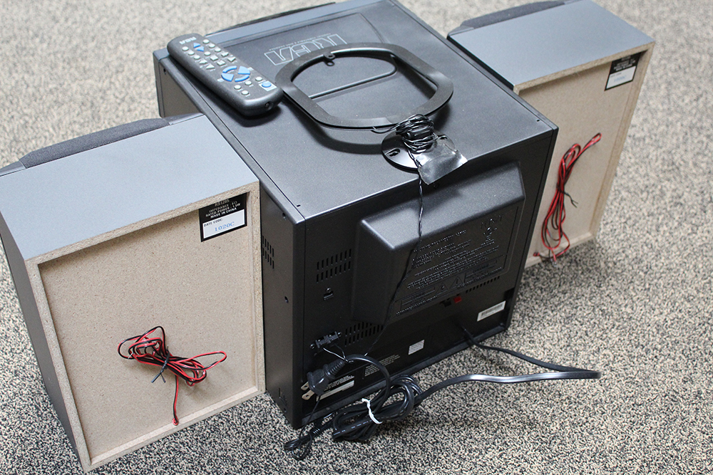 RCA Conical Turntable 5 Disc Player with Speakers