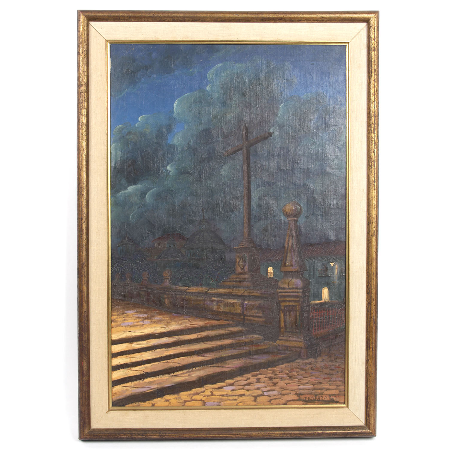 Joaquin Endara Ruiz Original Oil Painting