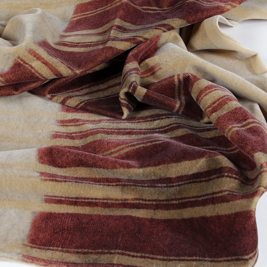 Brochier Italy Cotton Velvet Fabric "Dharma " Pattern