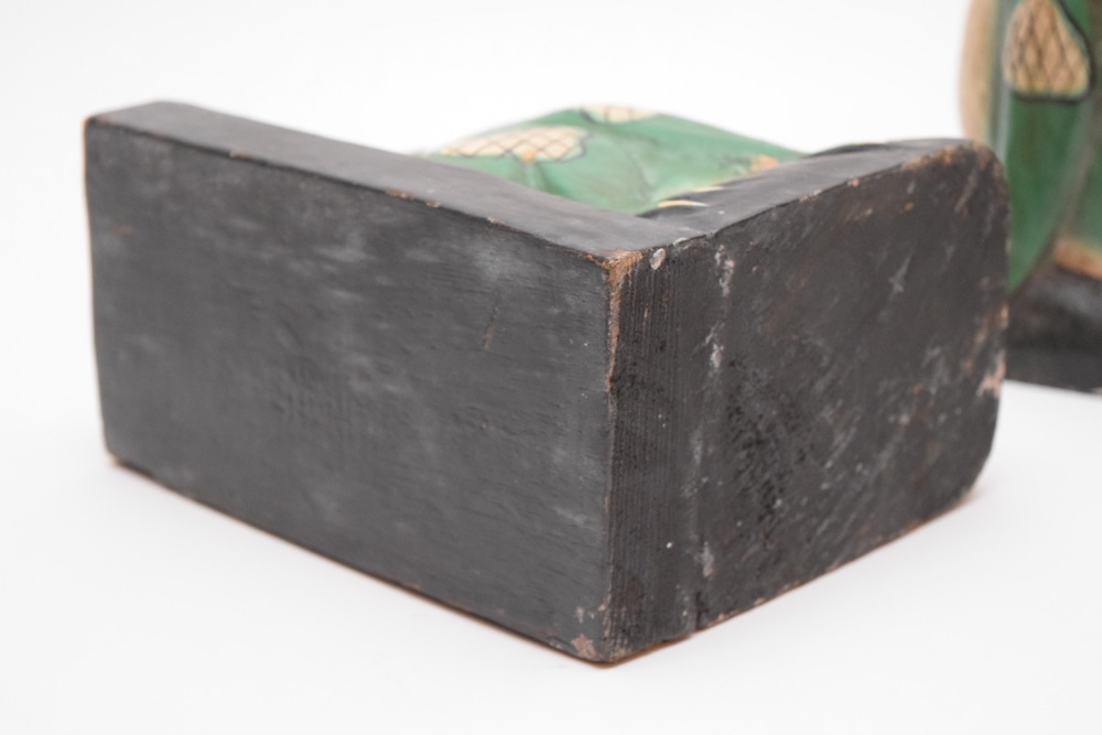 Hand Painted Frog Bookends