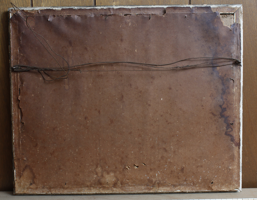 Offset Lithograph of Woman Sewing