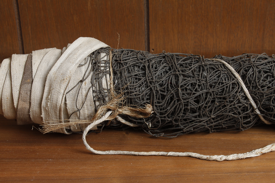 Vintage Badminton Racket and Net