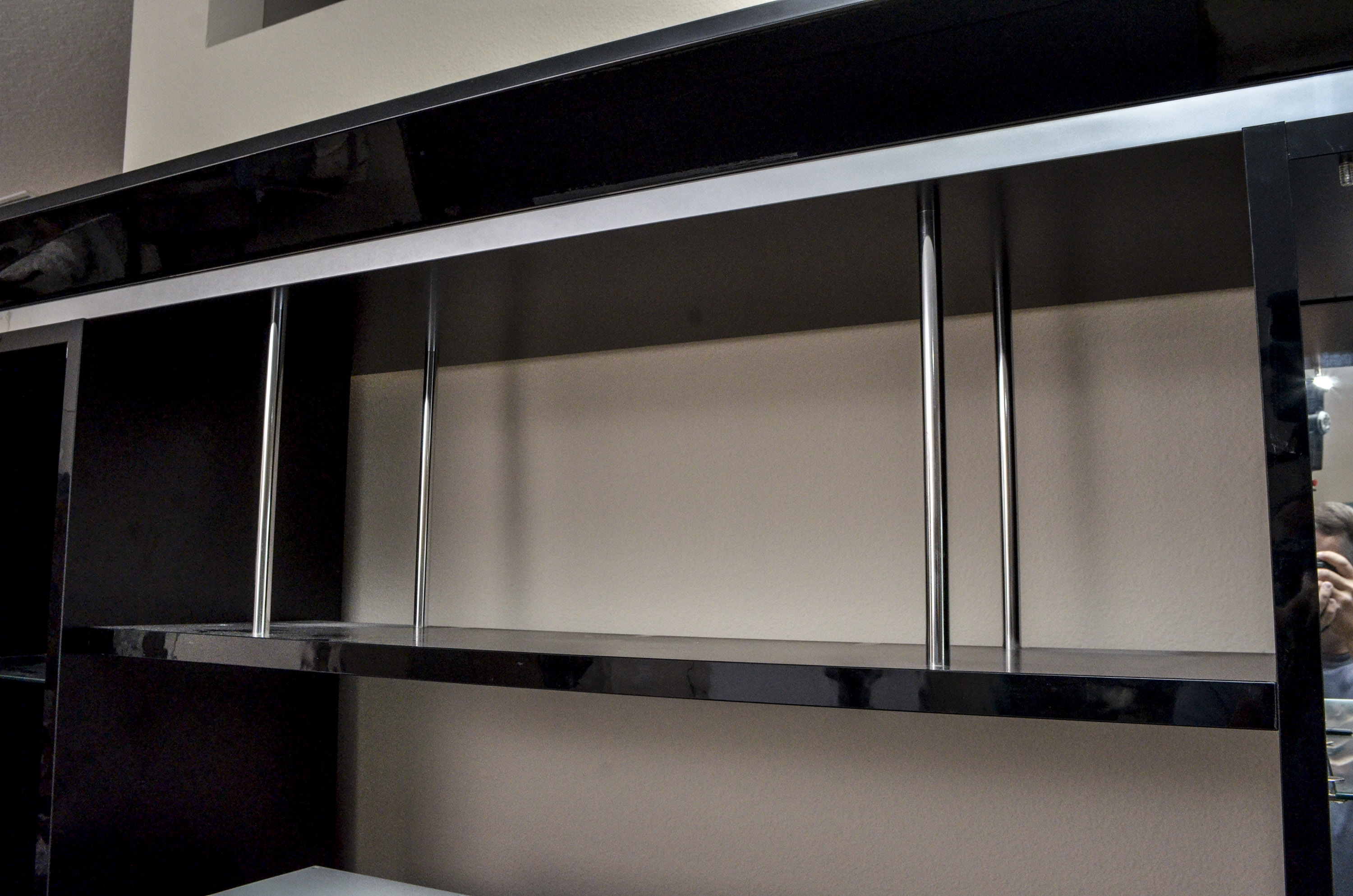 Modern Black Entertainment Center