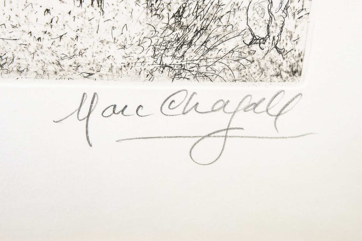 "Le Village et Paris" Etching by Marc Chagall 4/10