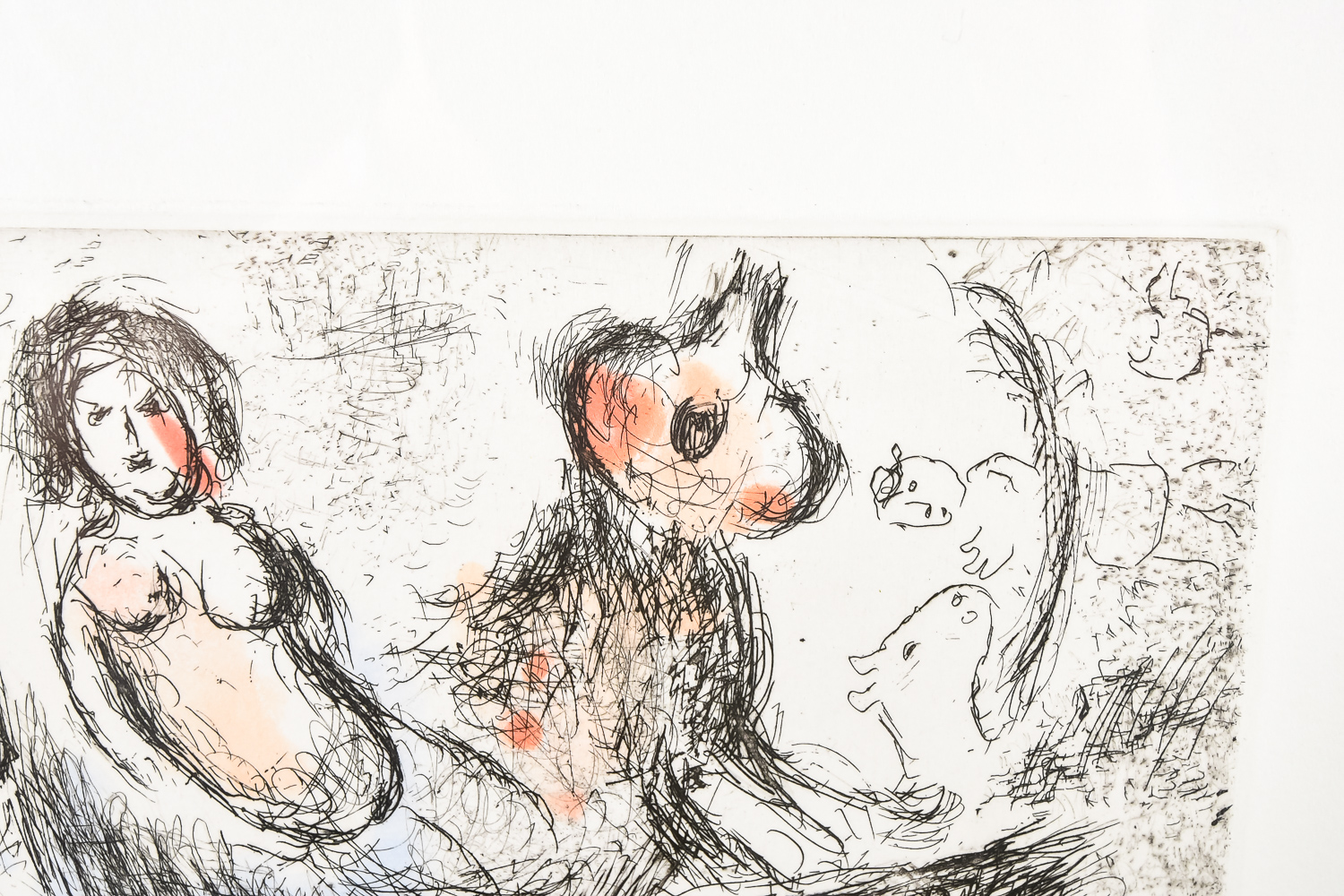 "Le Village et Paris" Etching by Marc Chagall 4/10