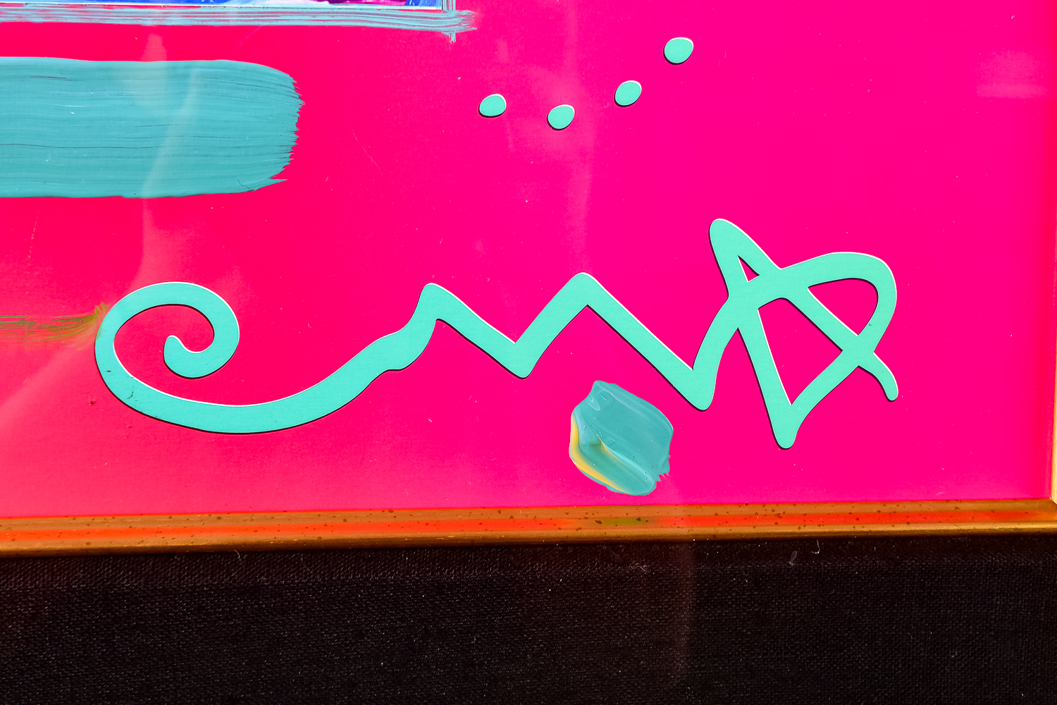 Peter Max "I Love the World" Collage and Acrylic