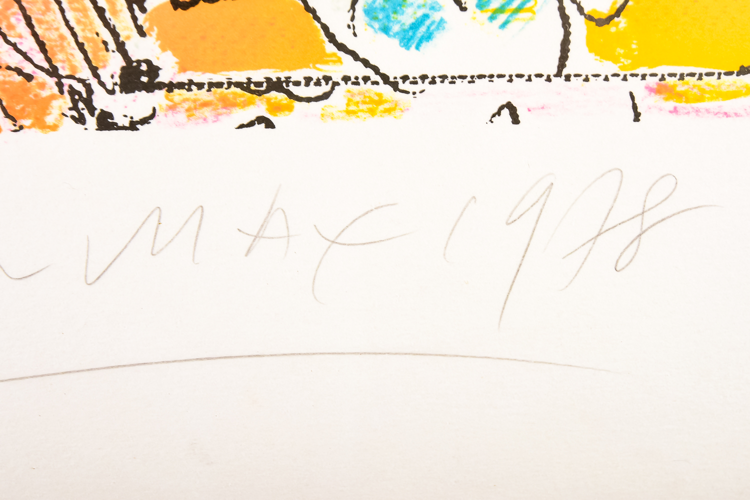 Peter Max "Lady in Grey" Limited Edition Lithograph on Arches Paper