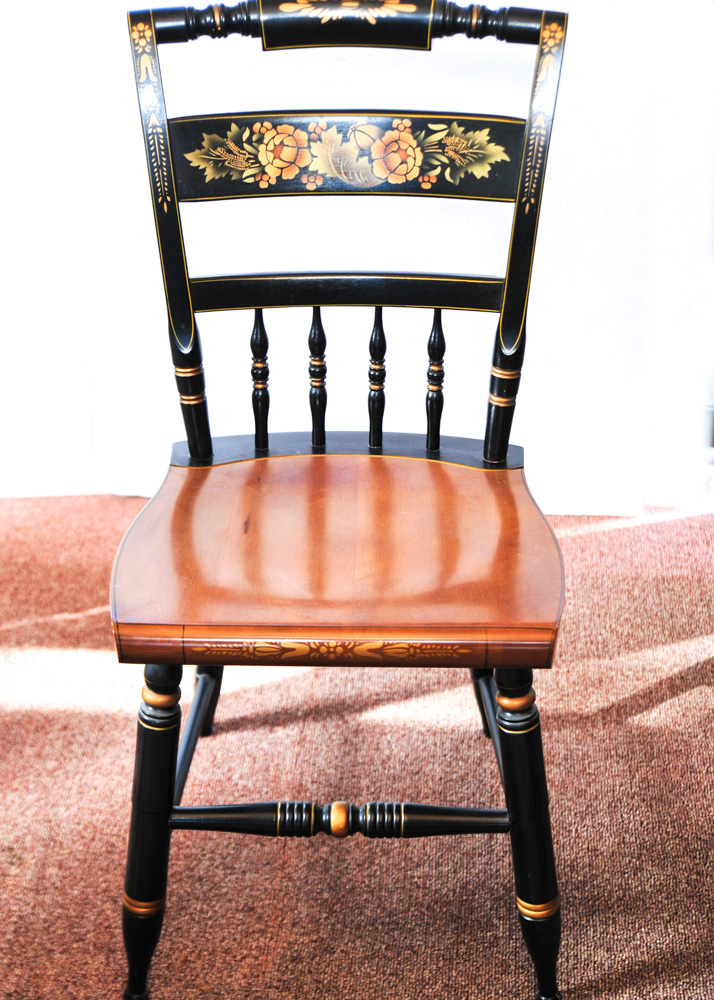 Set of Six Vintage Hitchcock Chairs