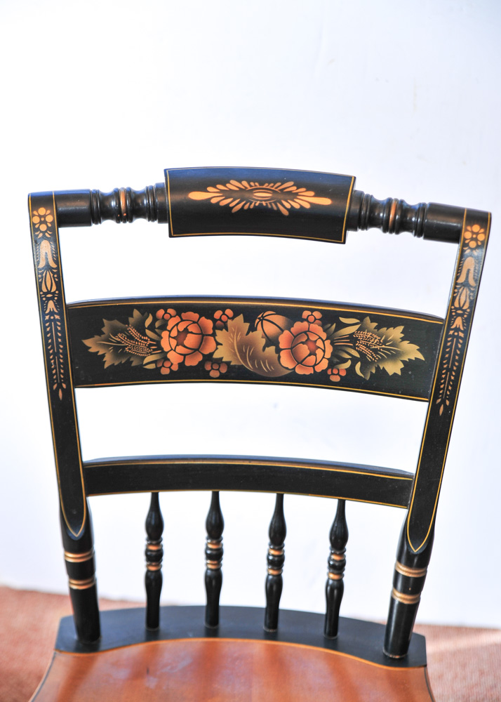 Set of Six Vintage Hitchcock Chairs