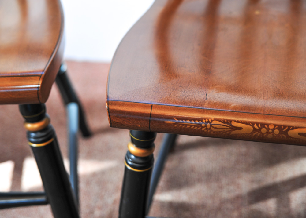 Set of Six Vintage Hitchcock Chairs