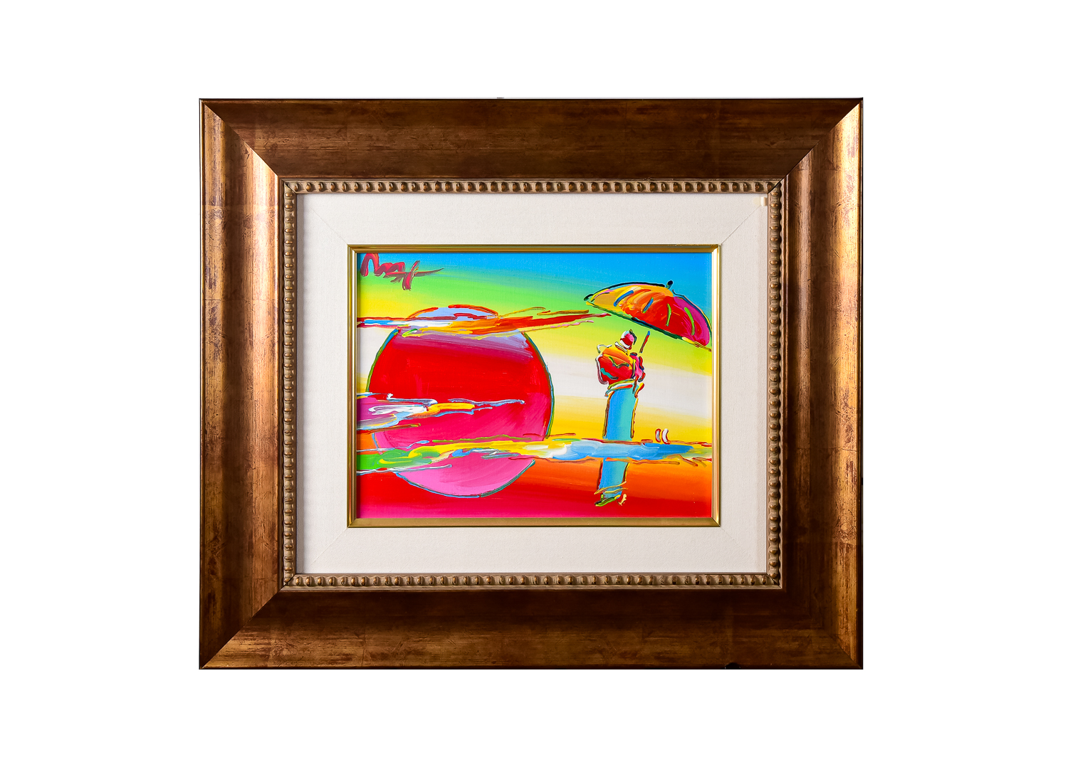 Peter Max "New Moon Version IX #1" Acrylic Painting