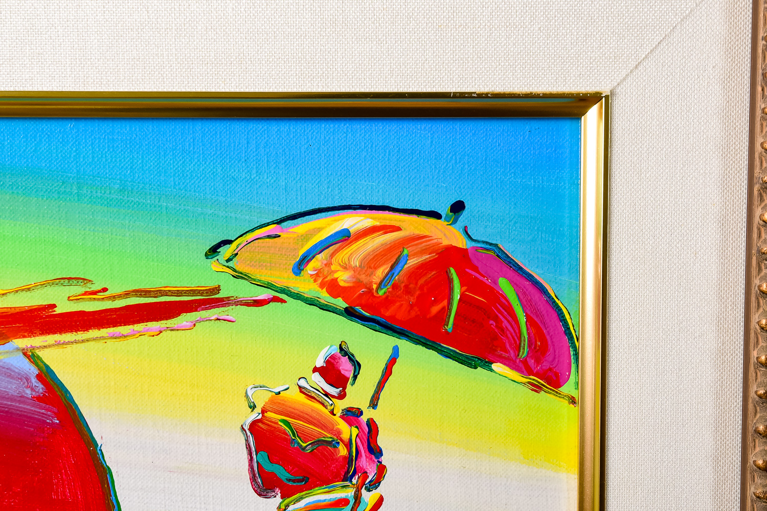 Peter Max "New Moon Version IX #1" Acrylic Painting