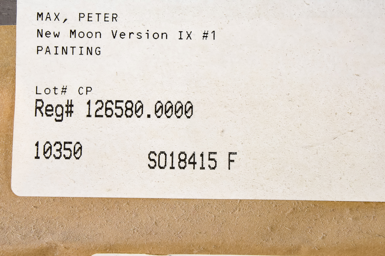 Peter Max "New Moon Version IX #1" Acrylic Painting