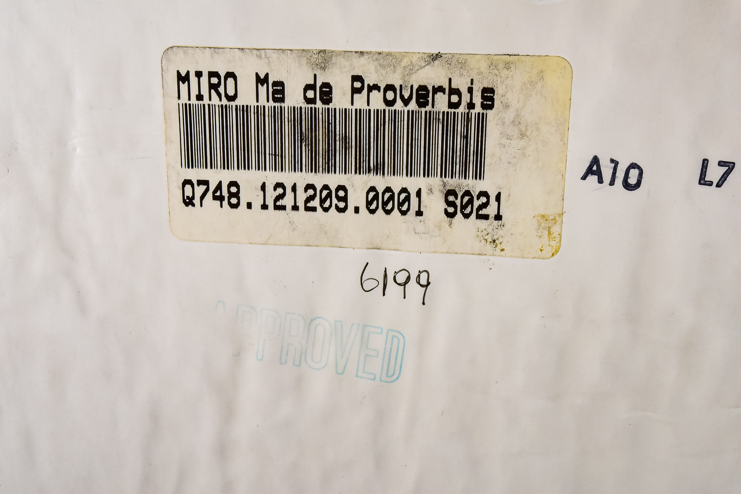 Limited Edition "Ma de Proverbis" by Joan Miro Lithograph