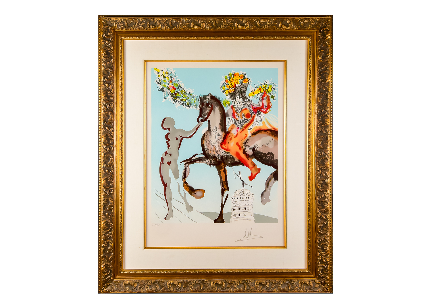 Salvador Dali "The Harbinger" Lithograph