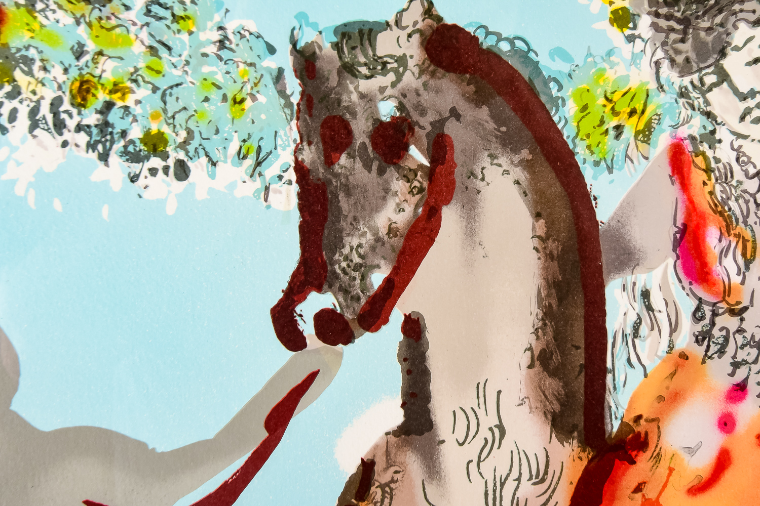 Salvador Dali "The Harbinger" Lithograph