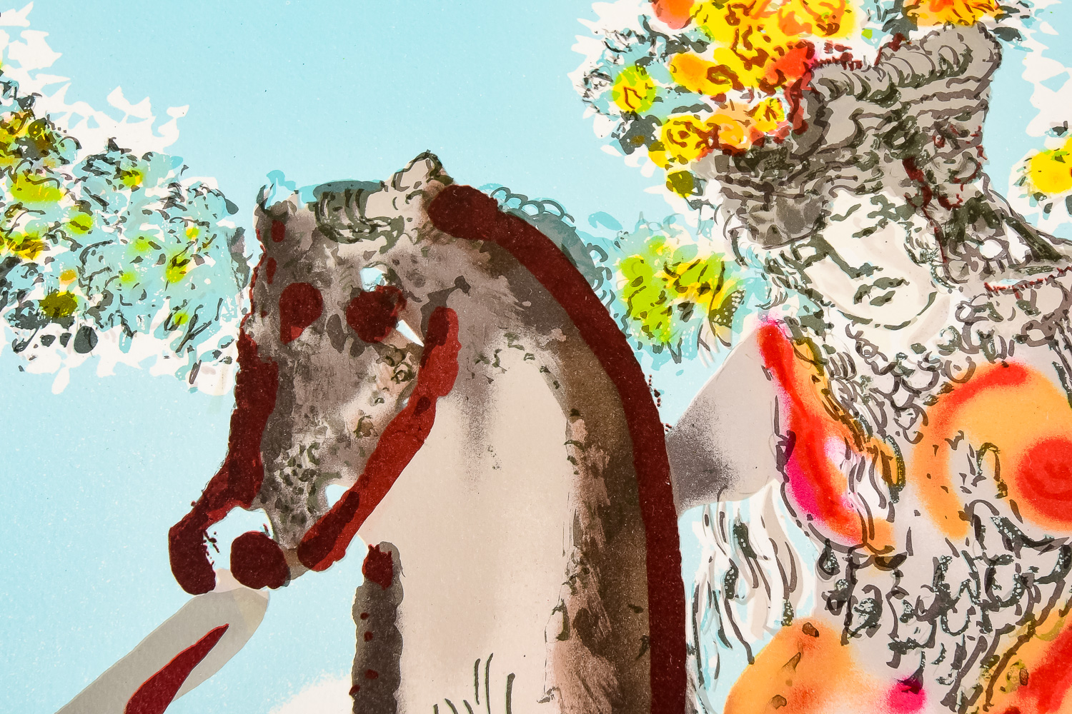 Salvador Dali "The Harbinger" Lithograph