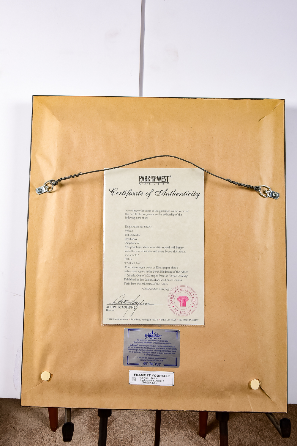 "Lavishness Purgatory 22" Wood Engraving by Salvador Dali