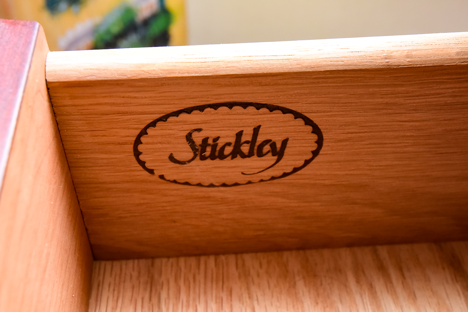 Modern Stickley Willow King Sized Bed and Two Nightstands from the Edinburgh Collection