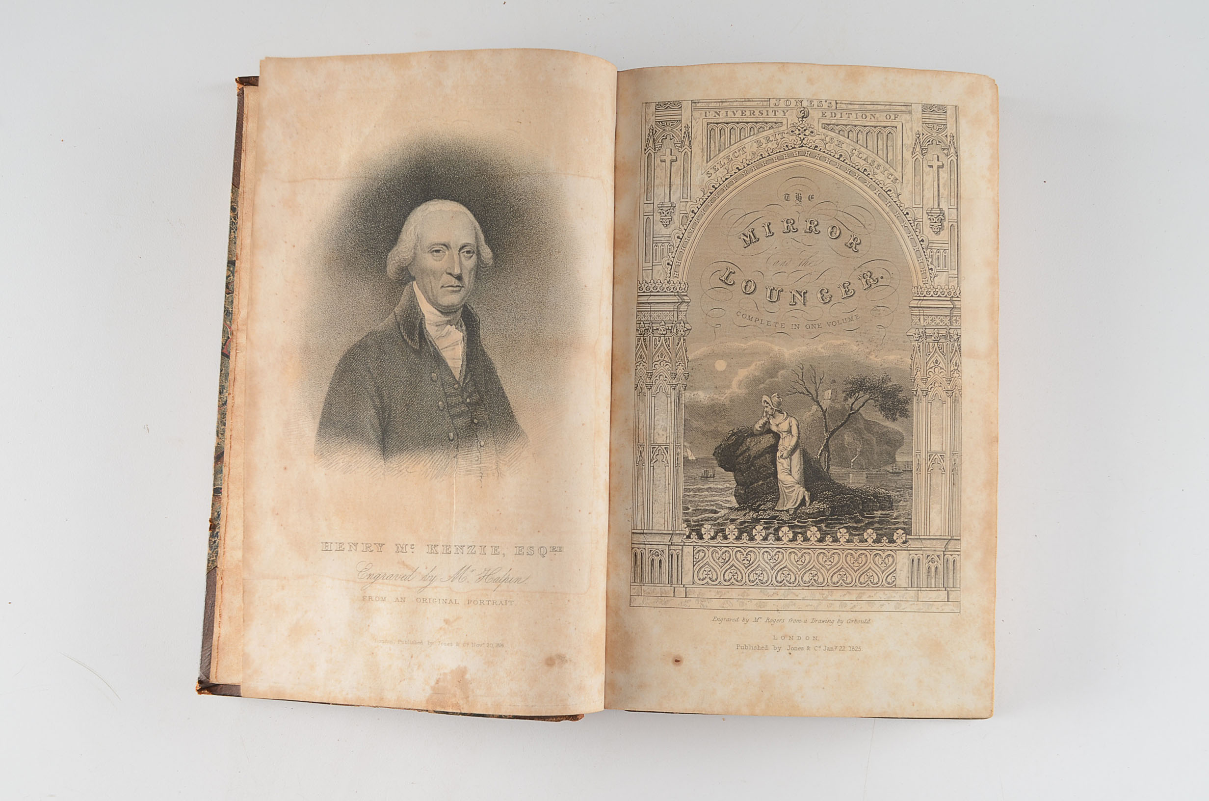 1825 "The Mirror" and "The Lounger" Newspapers in One Volume