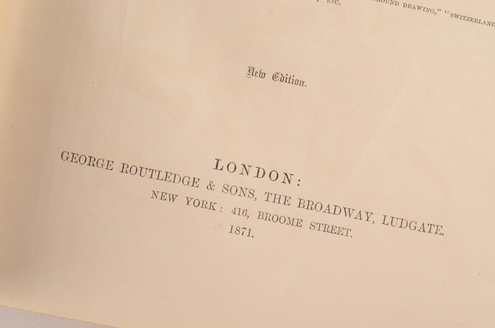 1871 "Theory and Practice of Landscape Painting in Water-Colours"