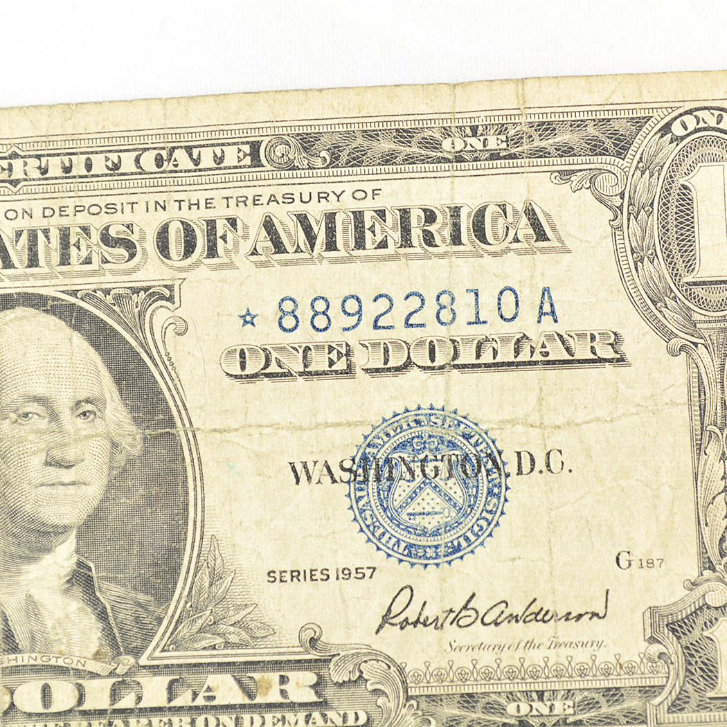 Vintage US Red and Blue Seal Currency