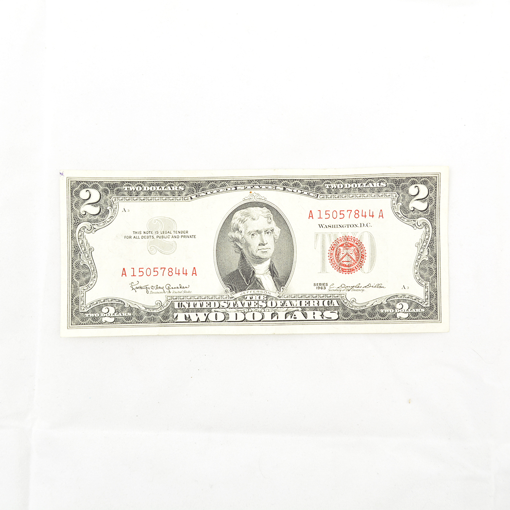 Vintage US Red and Blue Seal Currency