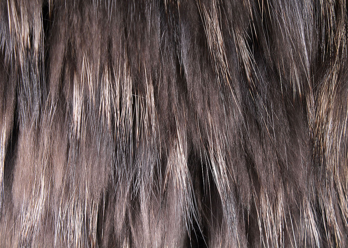 Reversible Leather and Raccoon Fur Trench Coat