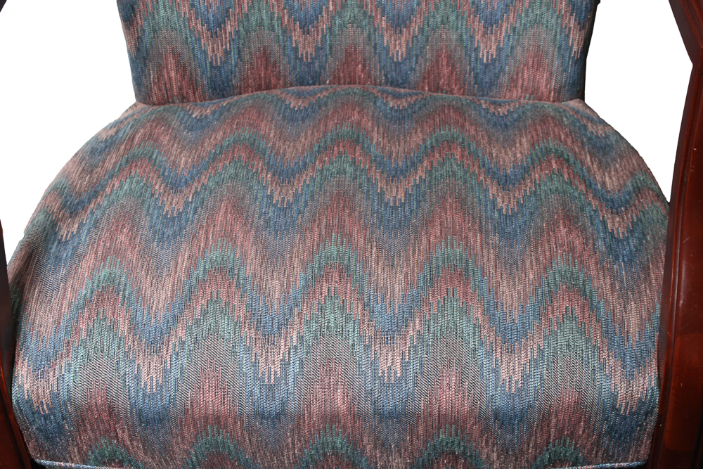 Vintage Hickory Chair Upolstered Arm Chair