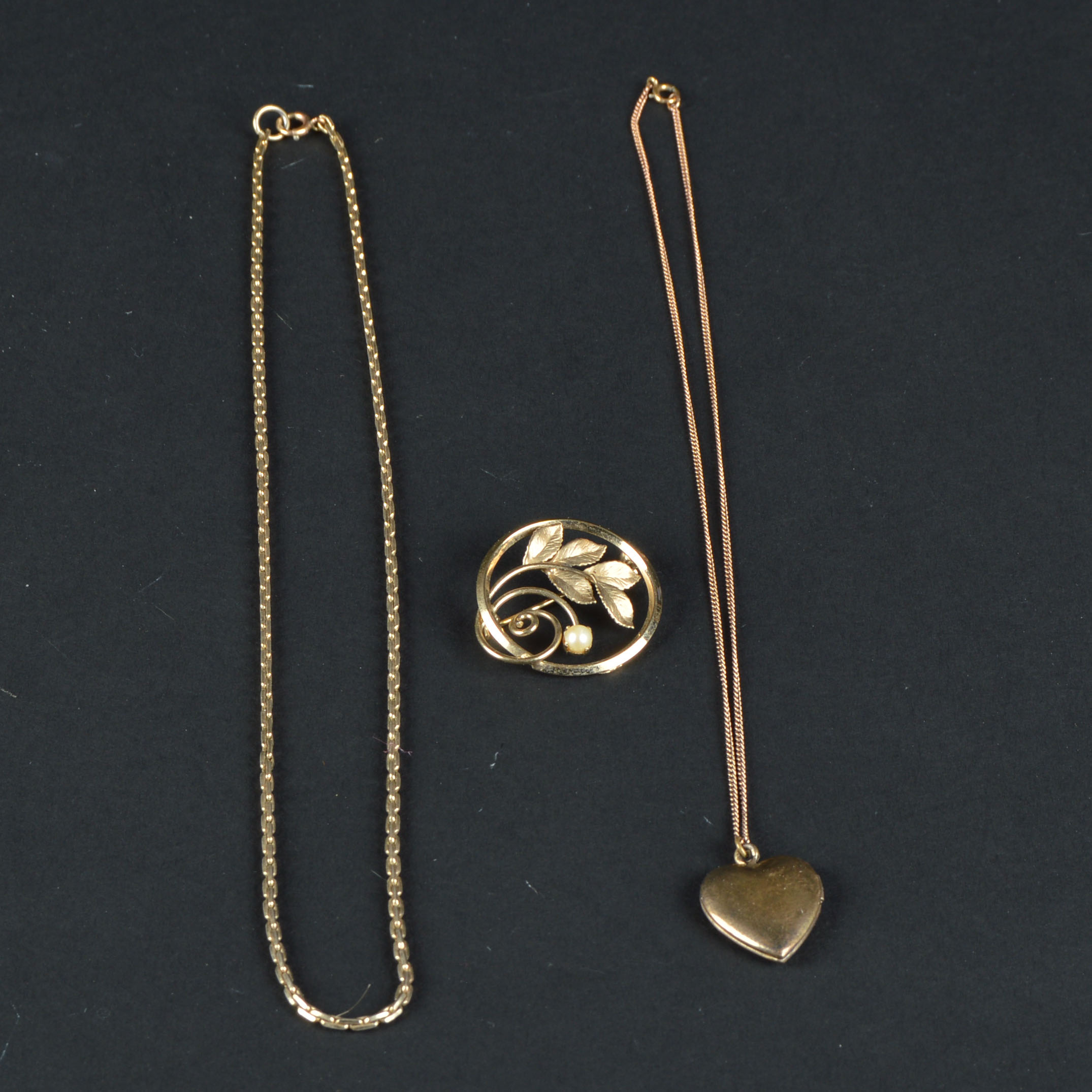 Grouping of Vintage 12K Yellow Gold Plated Jewelry