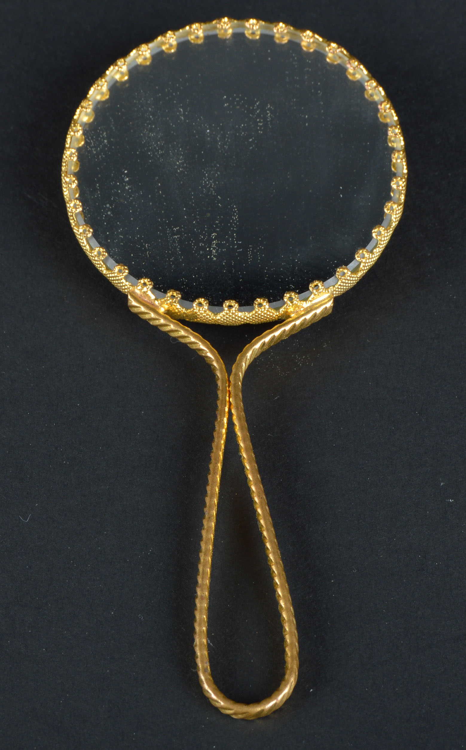 Limoges Porcelain Hand Mirror