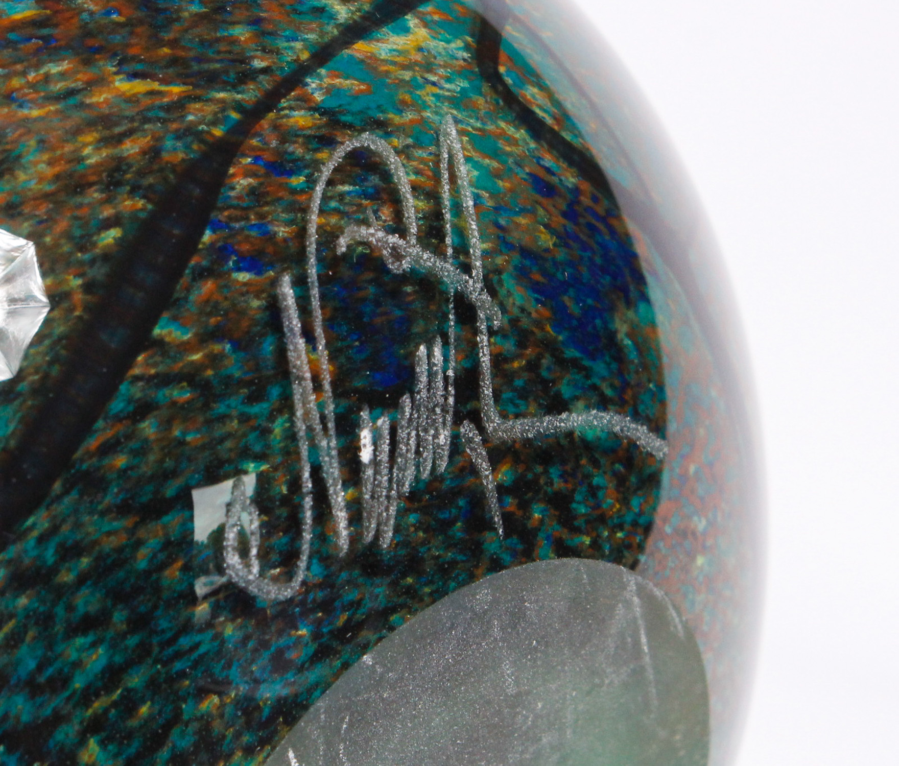 Signed Art Glass Vase