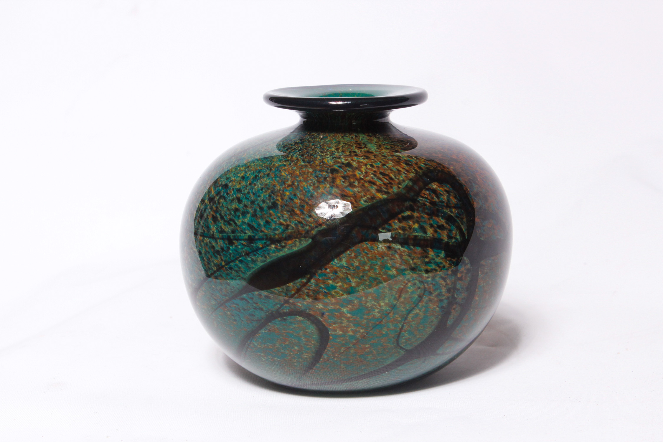 Signed Art Glass Vase