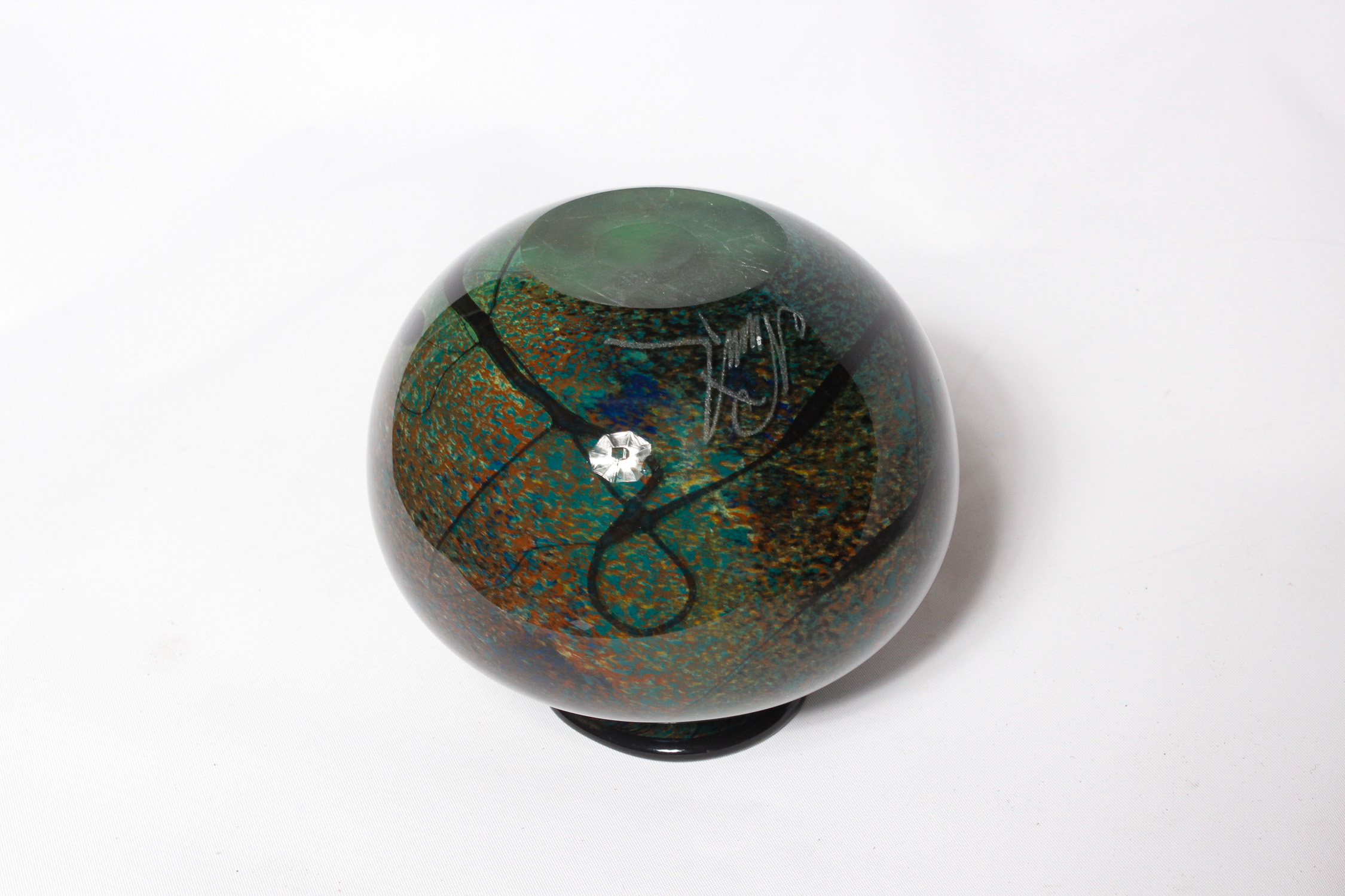 Signed Art Glass Vase