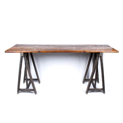 Industrial Chic Reclaimed Wood Console Table Industrial Chic Reclaimed Wood Console Table