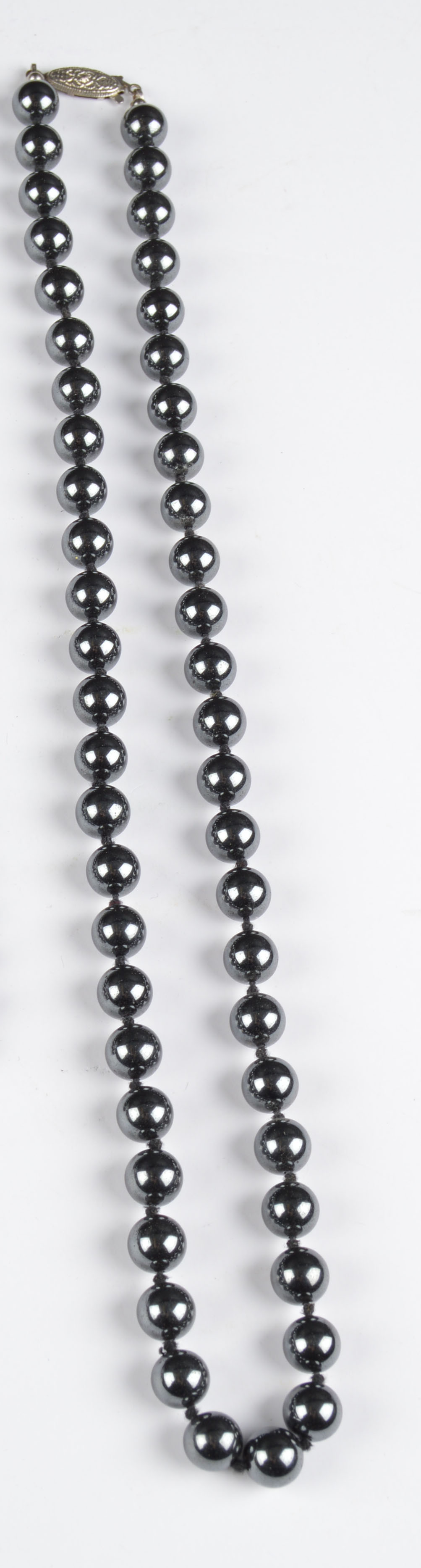 Imitation Black Pearl Necklace and Bracelet