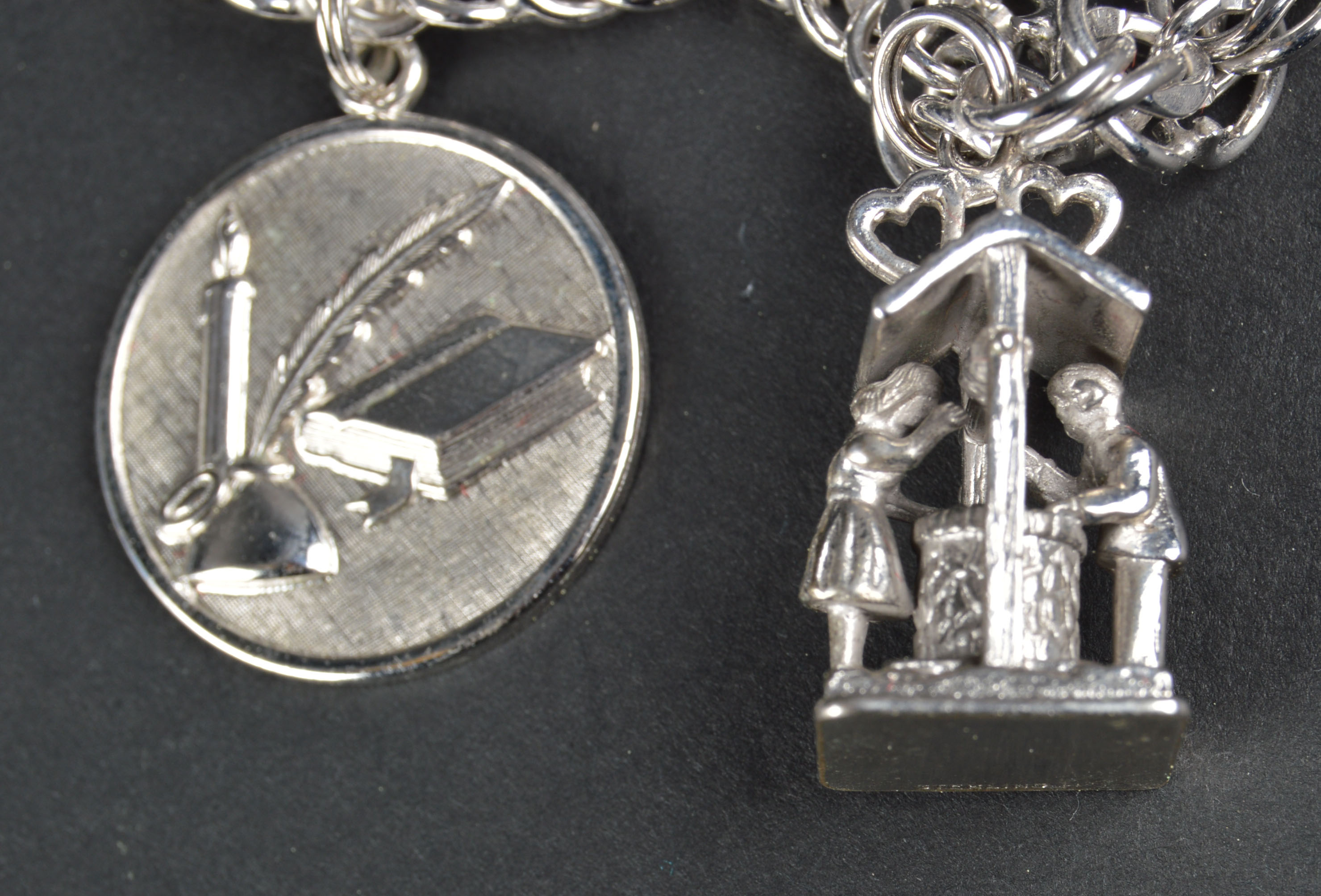 Trio of Sterling Charm Bracelets