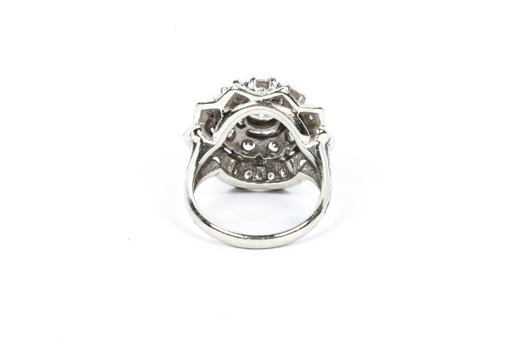 14K White Gold Diamond Ring