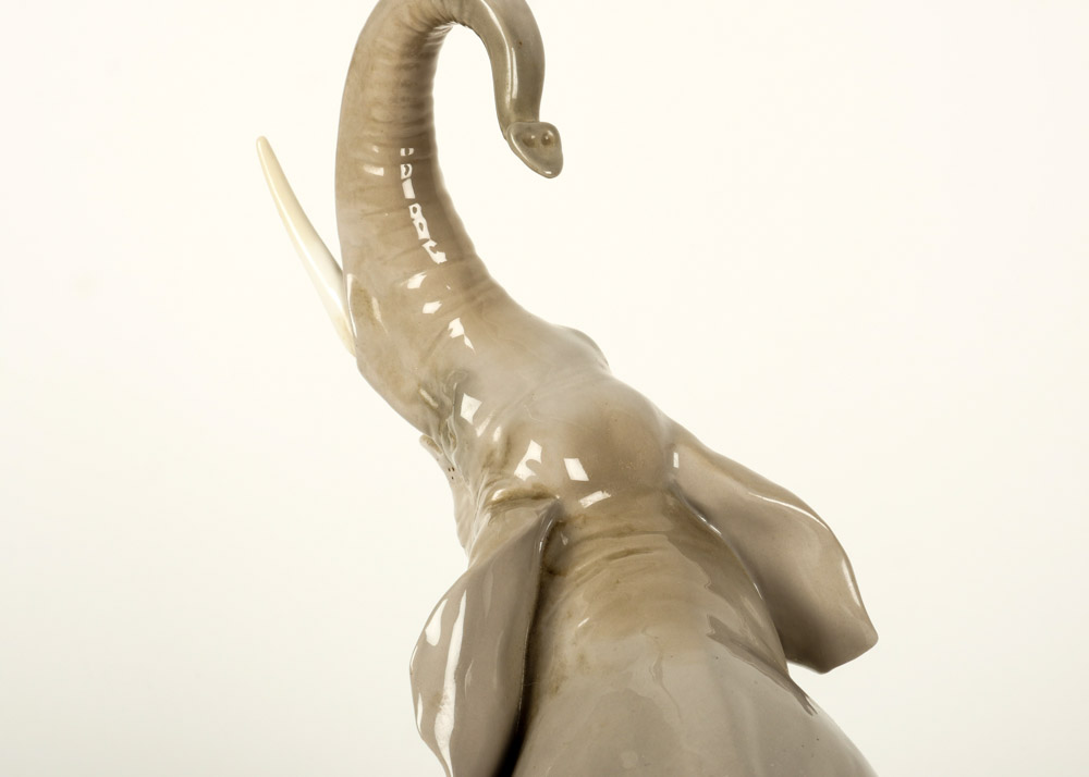 Large Lladro Elephant Figurine