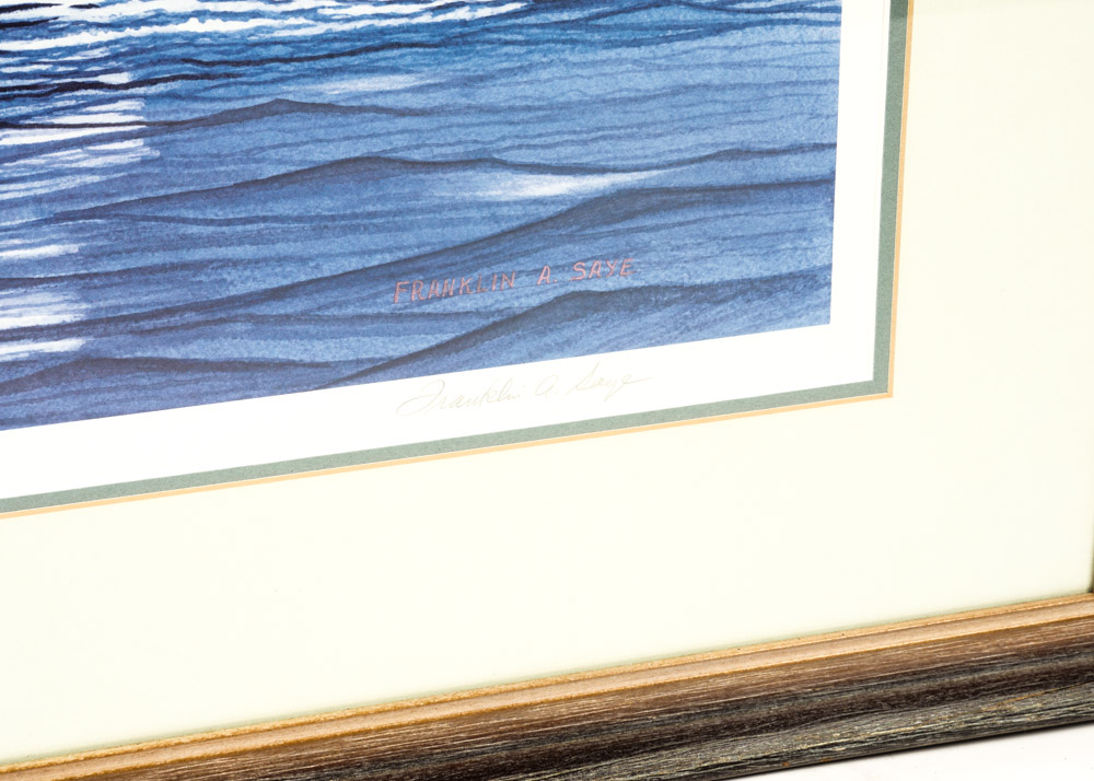 Franklin Saye Signed Offset Lithograph