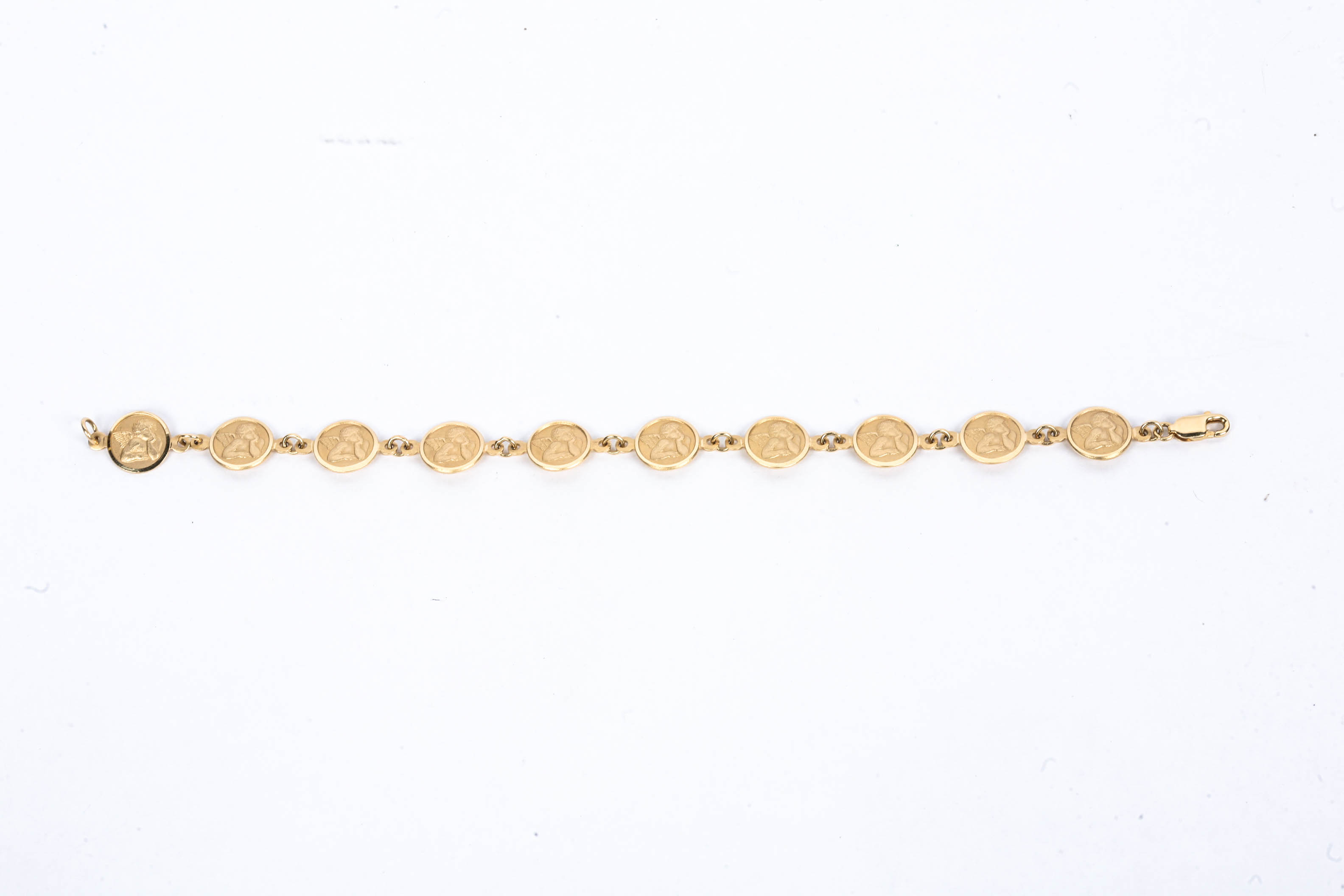 14K Yellow Gold Angel Bracelet