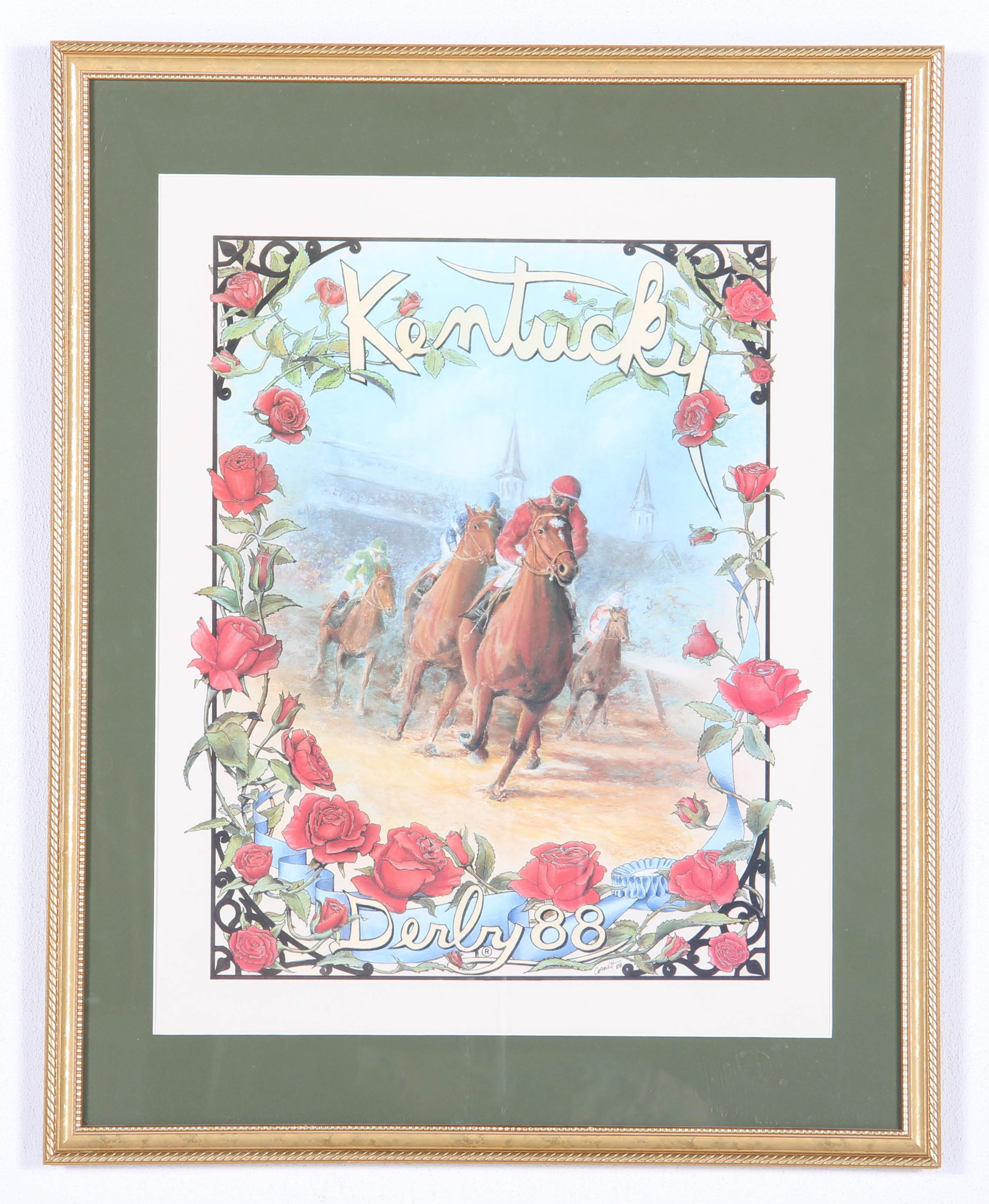 1988 Kentucky Derby Lithograph by Al Cornett