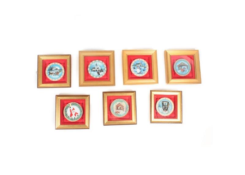 Collection of Seven Anna-Perenna Art Plates