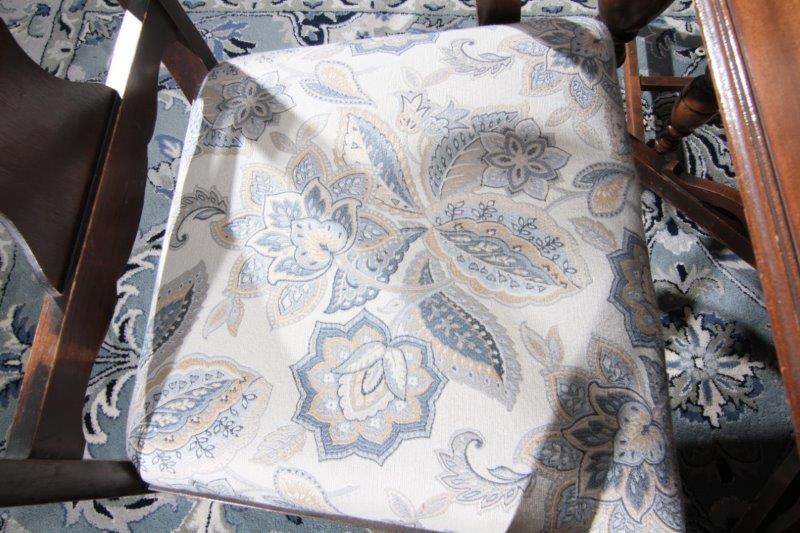 Walnut Dining Table with Six Chairs