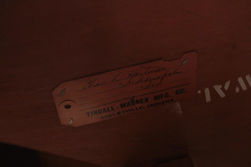 Walnut Dining Table with Six Chairs