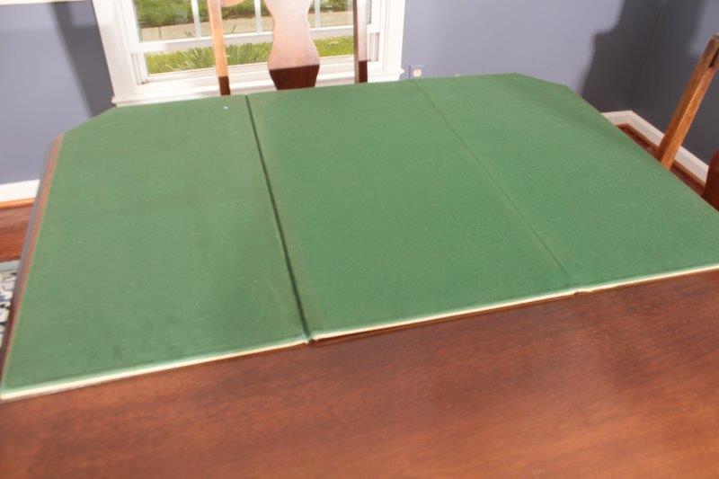 Walnut Dining Table with Six Chairs